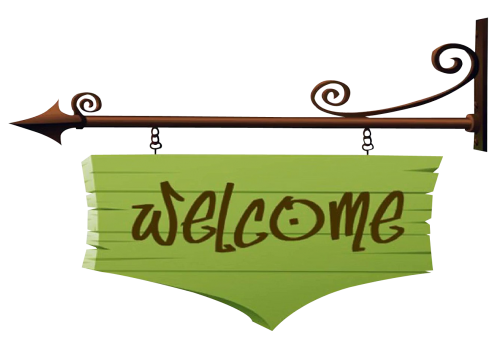 Welcome SignBoard PNG Transparent Image